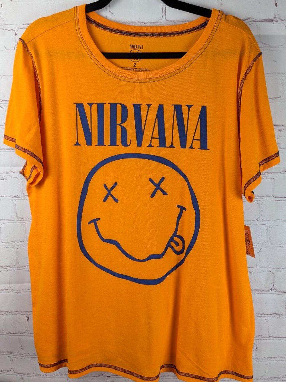 NEW Torrid Nirvana Orange Graphic Tee 2X